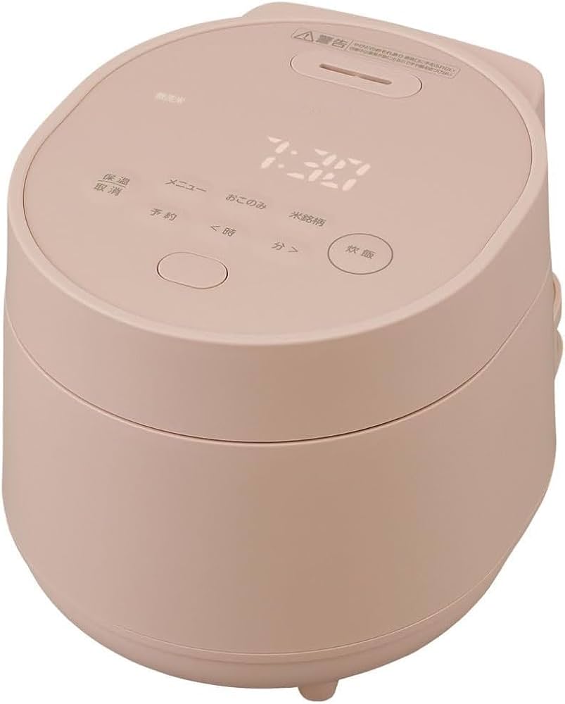 アイリスオーヤマ　炊飯器　RC-MGA30-P PEACH PINK Amazon | ジャー炊飯器 3.0合 一人暮らし 極厚火釜 コンパクト